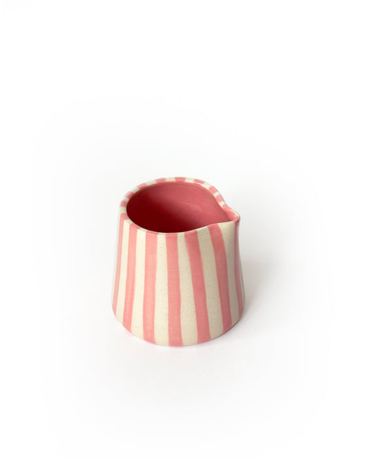 Mini Stripey Jug - Pink