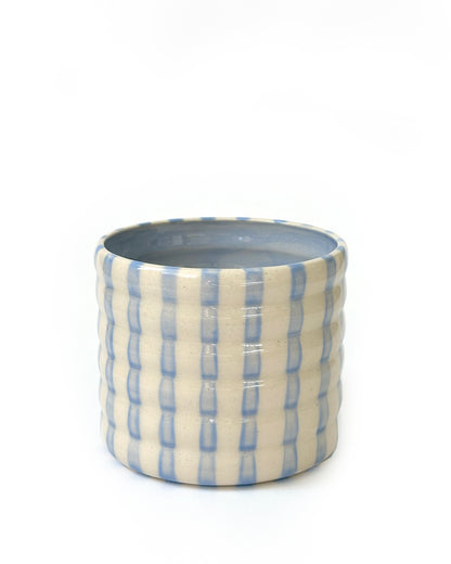 Stripey Tumbler in Powder Blue
