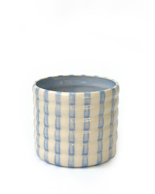 Stripey Tumbler in Powder Blue