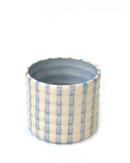 Stripey Tumbler in Powder Blue