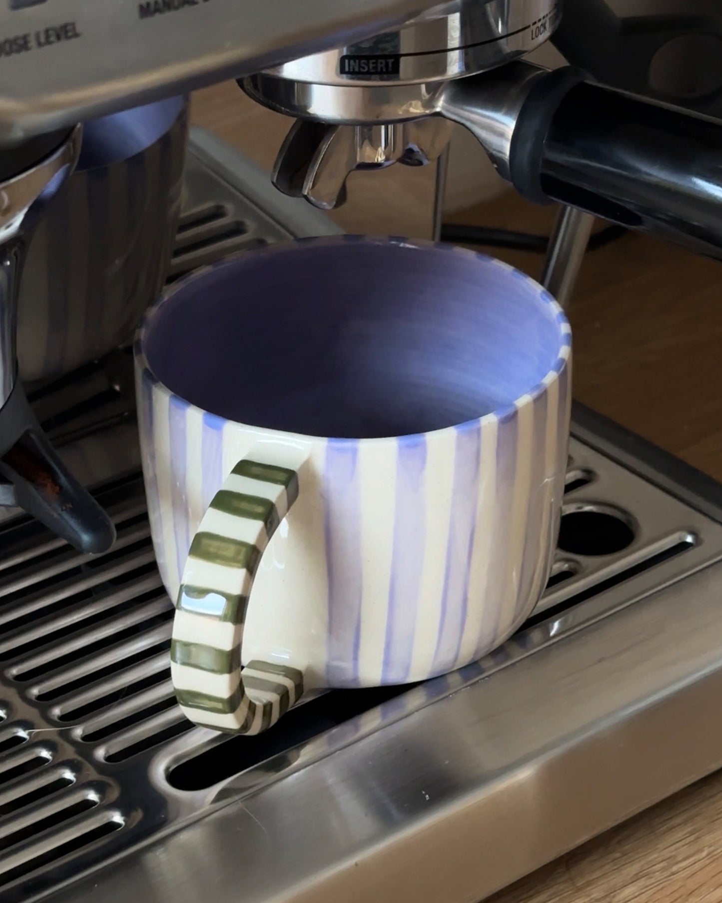 Classic Stripey Mug - Lavender & Avocado