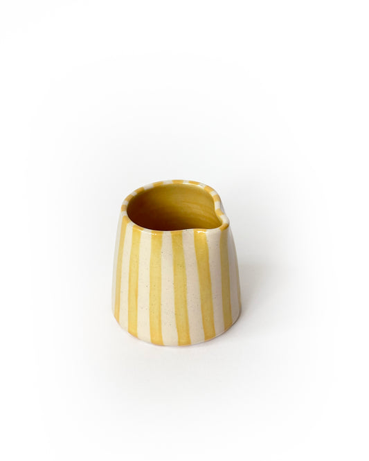 Mini Stripey Jug - Sunshine Yellow