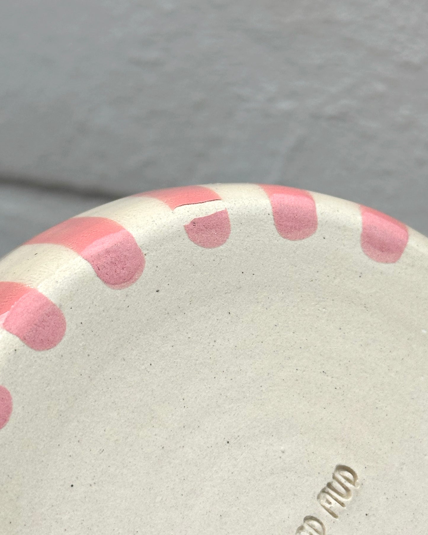 Classic Stripey Mug - Pink & Brown *SECOND* see photos