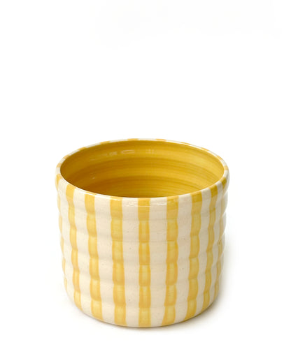 Stripey Tumbler in Sunshine Yellow - MADE TO ORDER