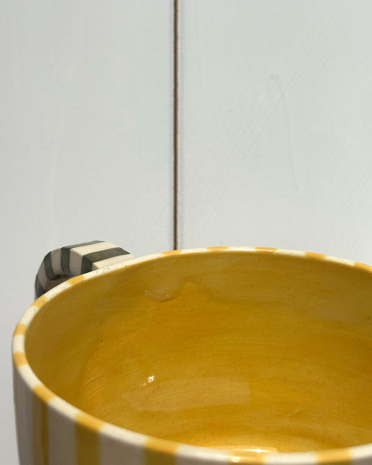 Classic Stripey Mug - Sunshine Yellow & Avocado *SECOND* see photos